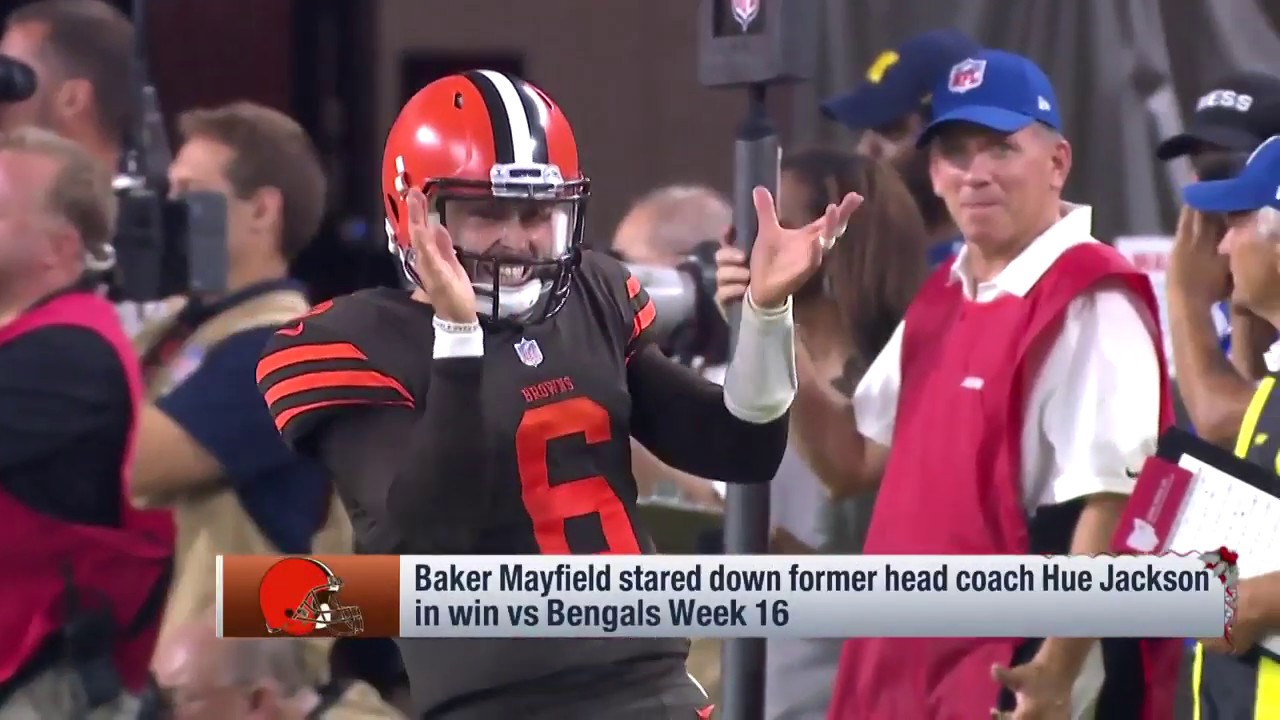 Baker Mayfield On Former Head Coach Hue Jackson Stare Down If You Don T Like It Whatever Youtube