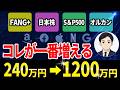 【超最新】FANG+、S&P500、日本株、GOLD結局一番増えるのこれです!
