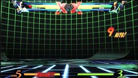 UMvC3 -Nova/She Hulk Glitch - Cross HC Air command grab