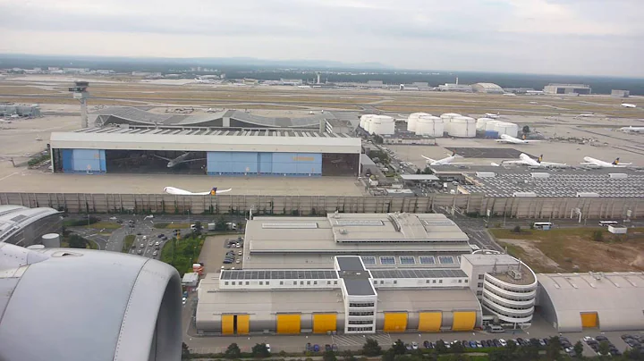 Lufthansa Airbus A320-200 landing (LH1423 Bucharest OTP - Frankfurt FRA)