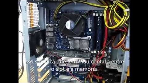 Identificando mau contato em memória de PC