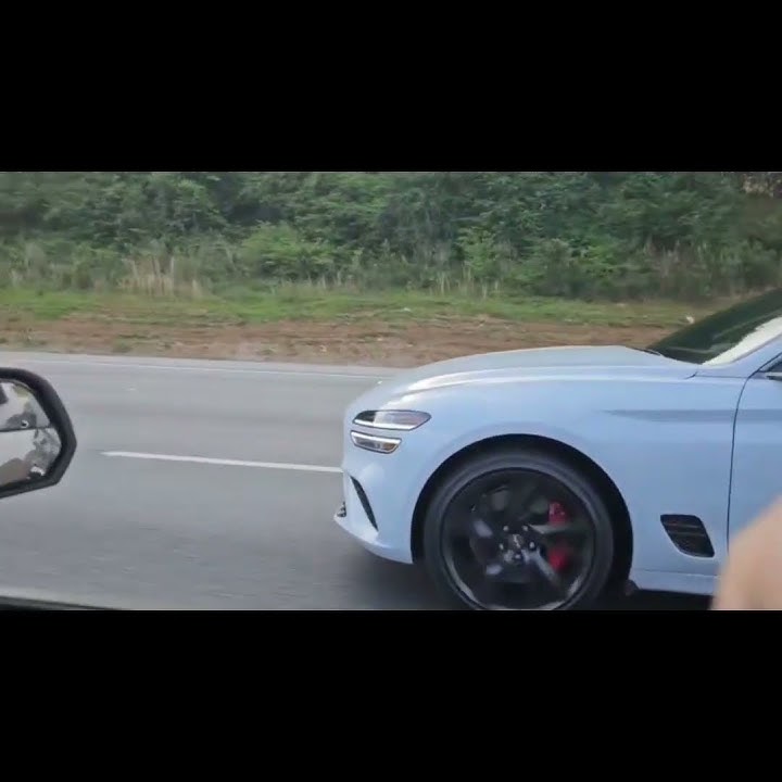 Genesis G70 3.3T vs Mustang GT350👿 #genesis #mustangs #rollracing #kiastinger #g70 #turbo #jb4 #race