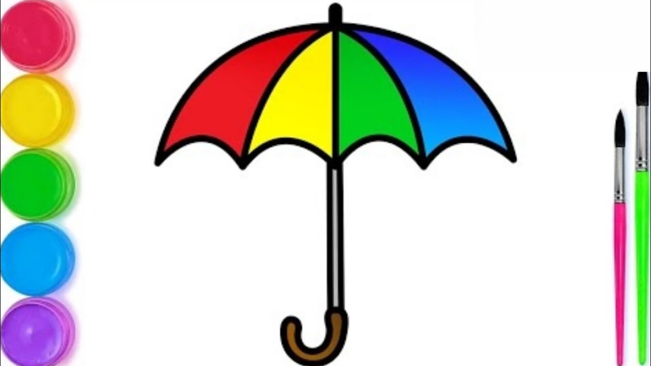how to draw an umbrella easy way draw umbrella drawing step by step ...
