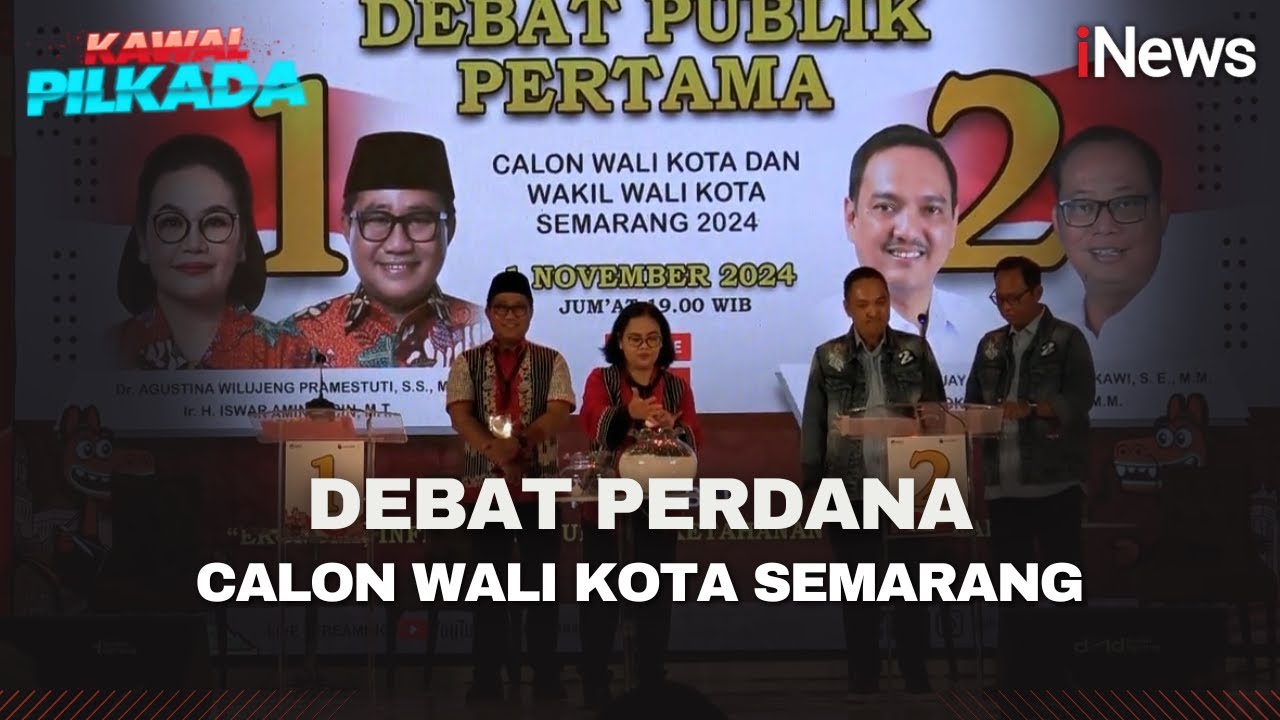 Debat Perdana Calon Wali Kota Semarang, Fokus pada Ekonomi dan Infrastruktur