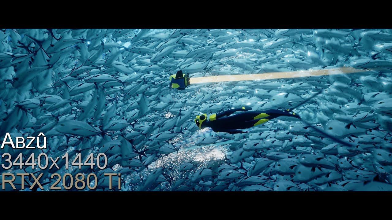 Abzû Performance/21:9 Support Test (i7 5960X/GTX 1080/3440x1440)
