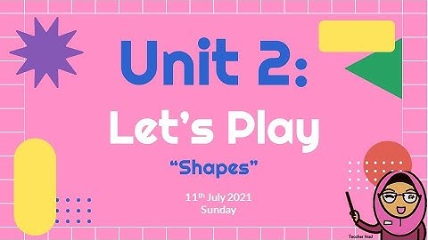 ENGLISH YEAR 1 (UNIT 2: Let