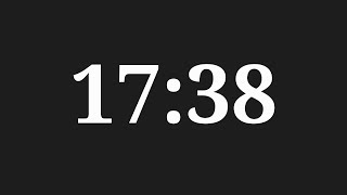 17 Minutes 38 Seconds Countdown Timer