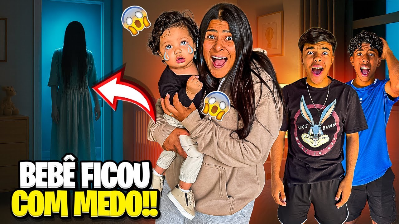 O AFILHADO DO ESTEVÃO E DO GABRIEL FICOU COM MEDO DA MENINA ASSOMBRADA DA LENDA!😱