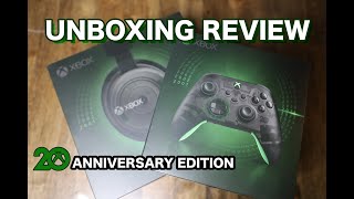 XBOX 20TH ANNIVERSARY WIRELESS CONTROLLER & HEADSET | UNBOXING REVIEW