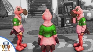 Hitman 2 Miami - Release the Pink Army Easter Egg Trophy - Hundreds of Flamingo Mascots