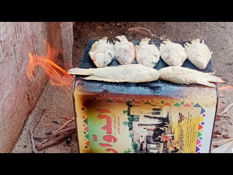 طريقة تحويل صفيحة السمنه إلى كنون لشوي السمك بي أسهل طريقة روعه