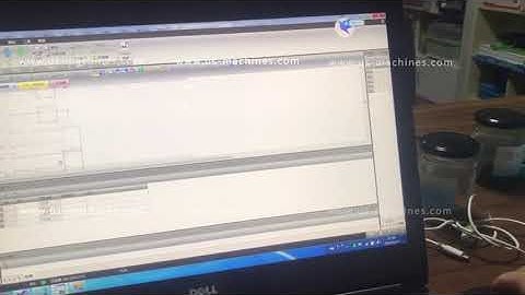 PLC programing process video for labeling machine setting video