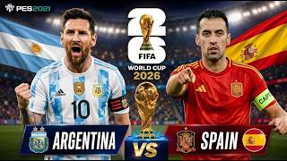 eFootball PES 21 Gameplay | Fifa World Cup 2026 Live Simulation