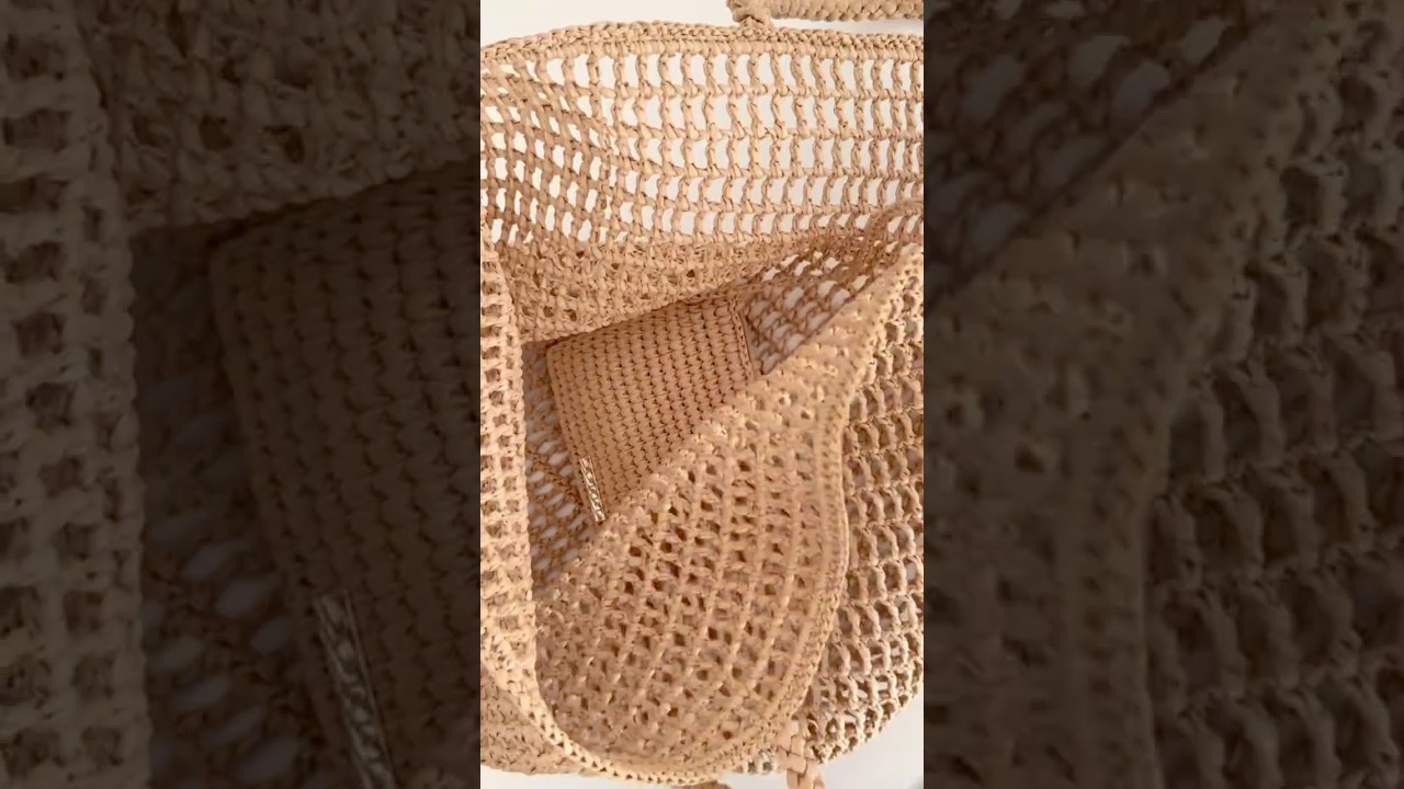 The Ultimate Summer Raffia Bag! Intricate Lace with a Zipper Pouch✨