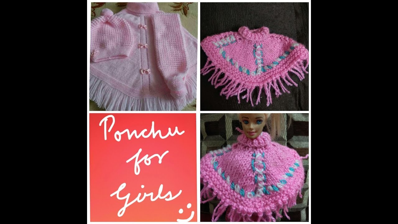 Ponchu design  for girls in hindi