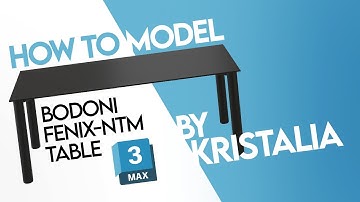 Bodoni Fenix NTM Table by KRISTALIA | Speed Modeling 3DS MAX |
