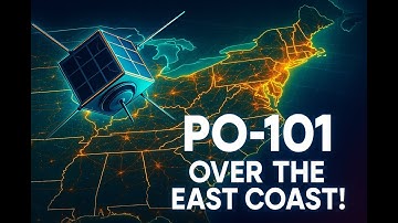 PO-101 74° | High-Elevation Satellite Pass in Real Time