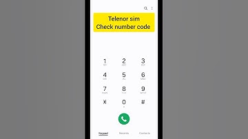 How to check telenor sim number #youtube #shorts
