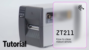 How to Clear Ribbon Errors on a ZT211 Printer | Zebra