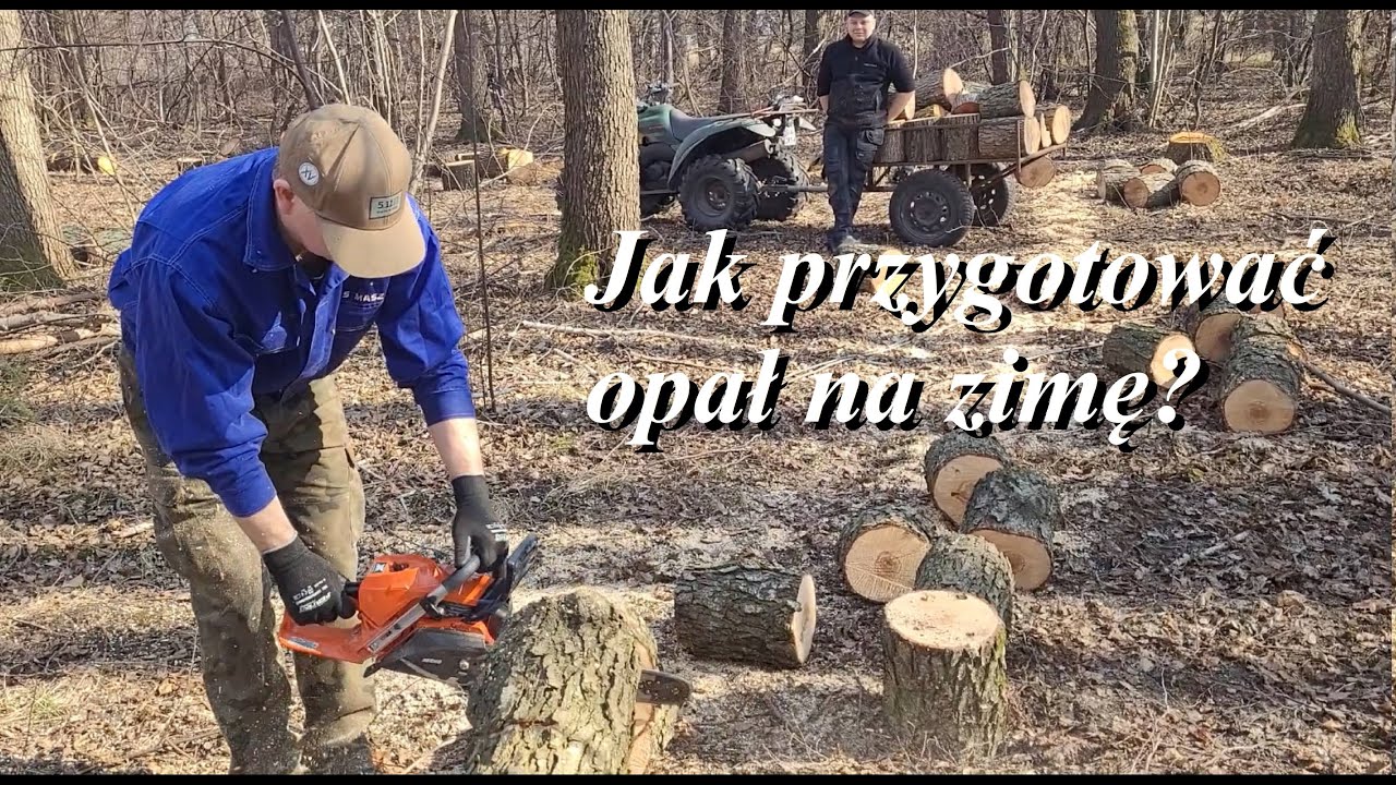 Pomagamy w pozyskiwaniu drewna na opał, klockowanie Echo 4310sx.