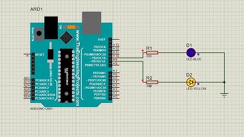LED Blinking Easy Coding By using Arduino || Proteus Simulation