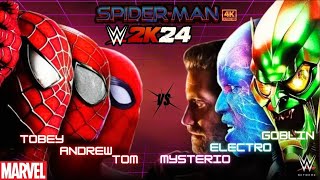 WWE 2K24 Spiderman No way home 4K Gameplay #wwe2k24 #spiderman #marvel