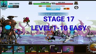 Cartoon Wars 3 Stage 17 Level 1-10 Easy