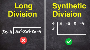 Synthetic Division vs Long Division