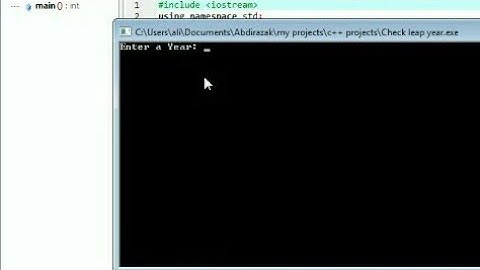 C++ Program To Check Leap Year Using DEVC++