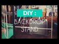 $13 DIY Backdrop Stand for Video and Photography