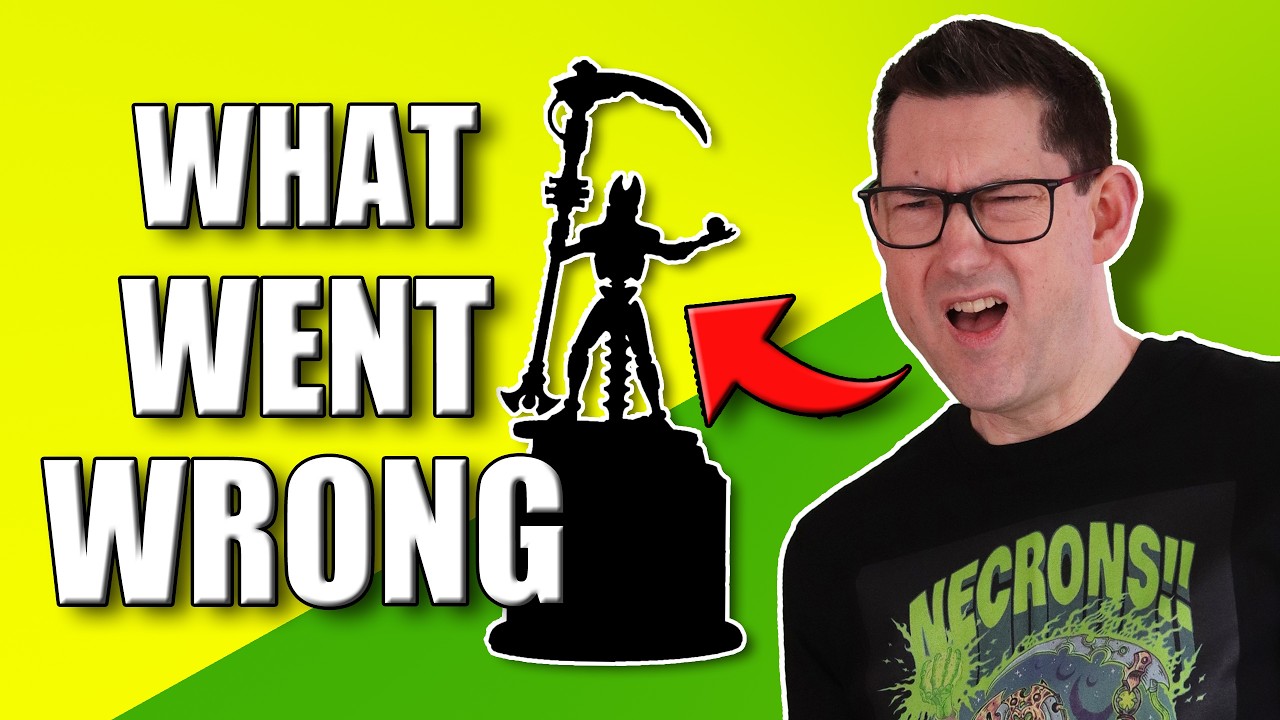 Custom Necron Trophy Build for Warhammer 40K Tournament – DIY Disaster