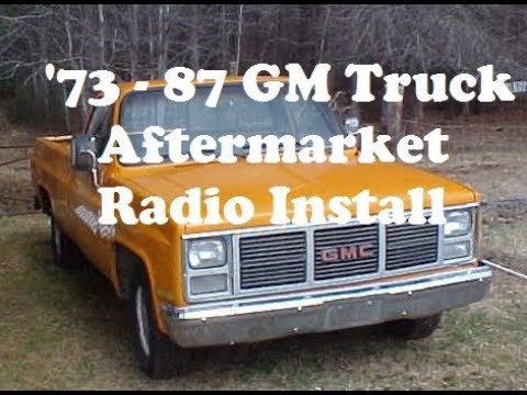 1973-87 GM Truck Custom Autosound Radio Install