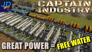 With Great Power comes Great Water 🚛 Ep25 🚜 Captain of Industry  👷 Lets Play, Walkthrough, Tutorial