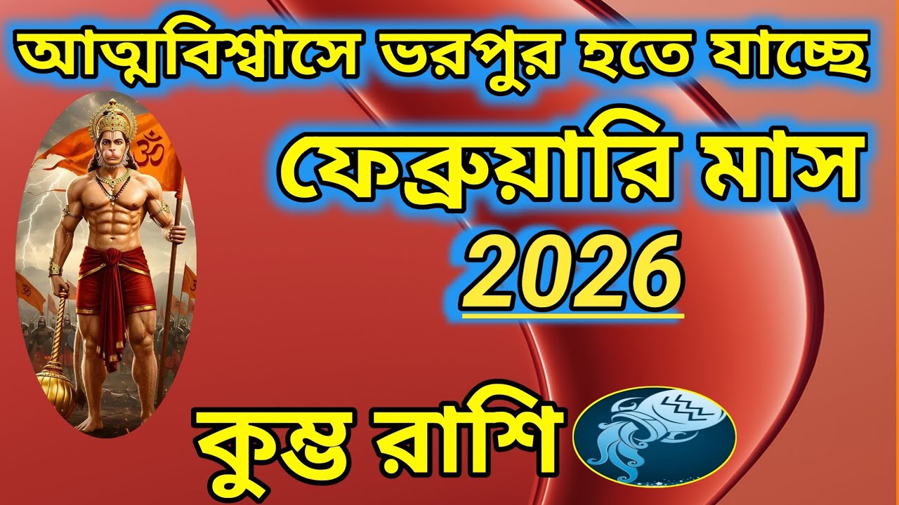 কুম্ভ রাশি- ফেব্রুয়ারি মাস 2026 কেমন কাটবে?স্বাস্থ্য শিক্ষা সন্তান প্রেম-দাম্পত্য ভাগ্য কর্ম।