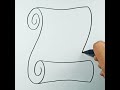 How to draw paper scroll shorts