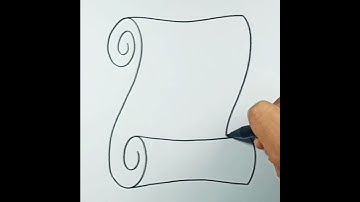 How to draw Paper Scroll #shorts
