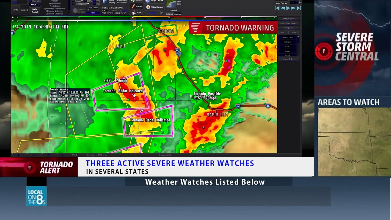 Severe Weather Coverage Live Isolated Tornados Possible With Large Hail ...