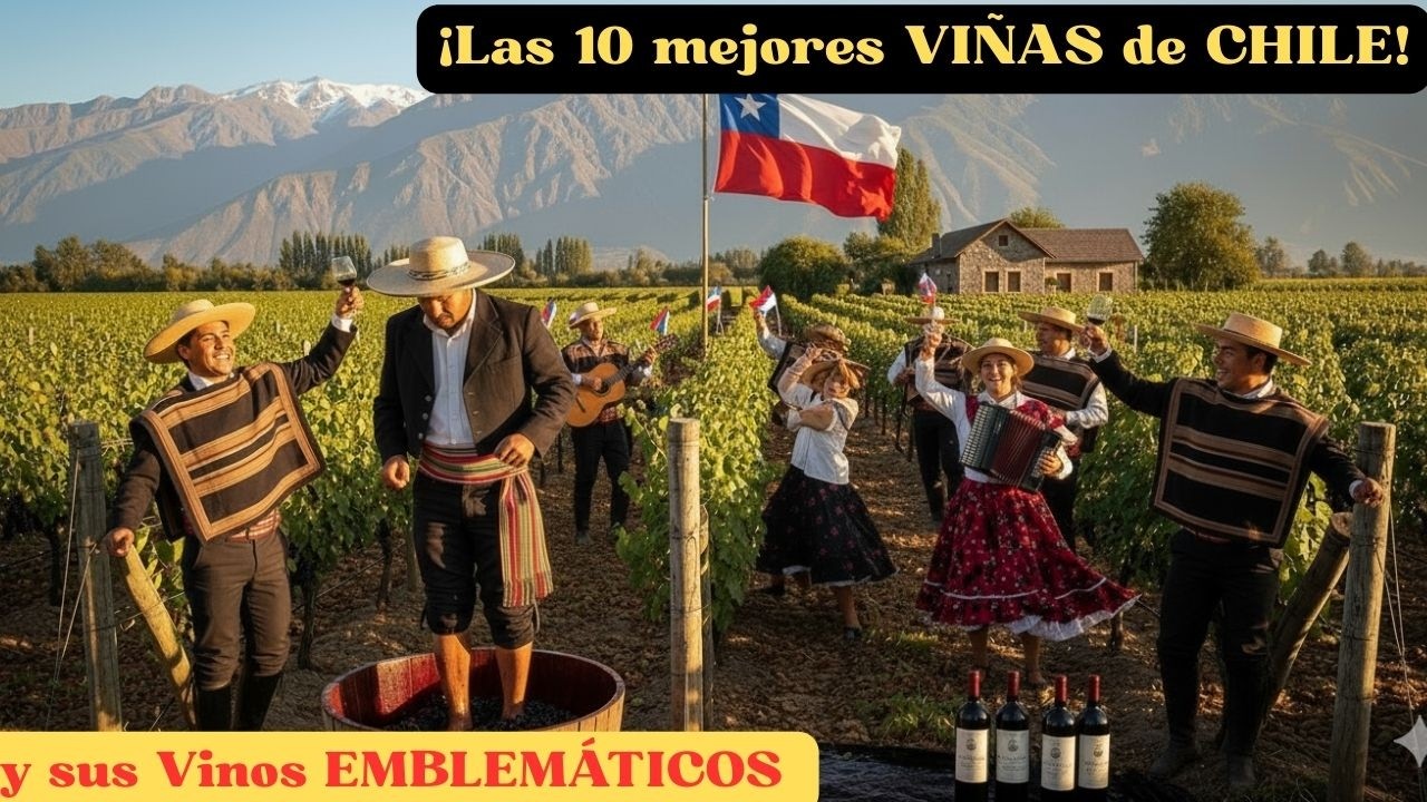 ¡Las 10 mejores VIÑAS de CHILE y sus Vinos EMBLEMÁTICOS!   @CyberTubeNews