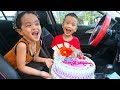 Happy Birthhday Song |  We are in the Car | Nursery Rhymes & Kids Songs - Kids Diana TV