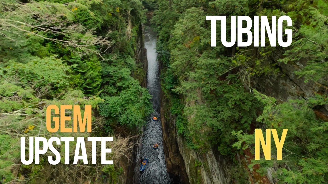 Tubing at Ausable Chasm New York - Upstate NY Hidden GEM