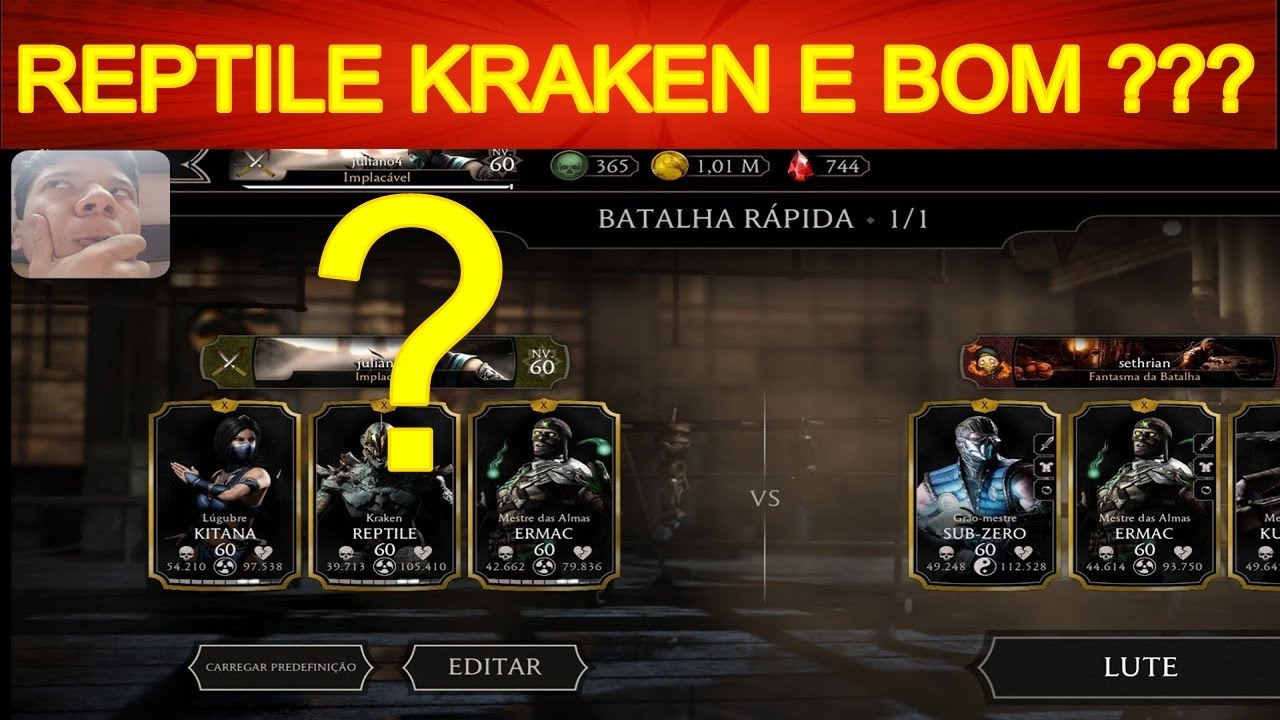 MK MOBILE Reptile kraken é bom ? - YouTube