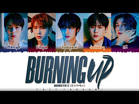 MONSTA X    Burning Up Feat R3HAB Lyrics Color Coded Han Rom Eng