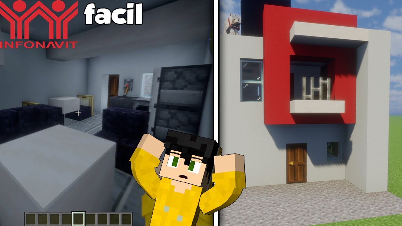 CÓMO HACER CASAS DE INFONAVIT EN MINECRAFT JAVA/BEDROCK | Casas ...