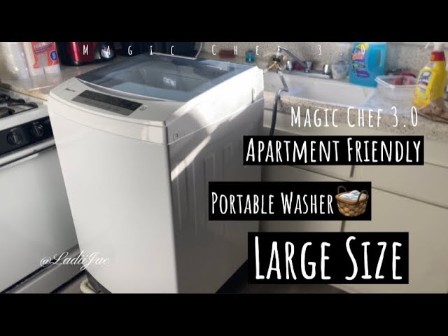 Magic Chef 0.9 cu. ft. Compact Portable Top Load Washer in White