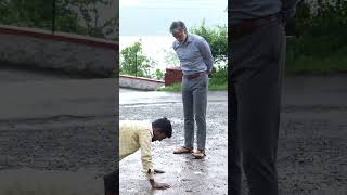 Milind making the crew do push ups ons the sets of 'ONE FRIDAY NIGHT'  #shorts  #bollywood