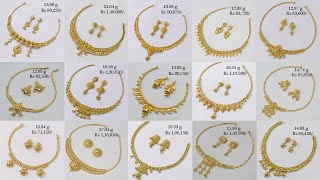 Latest Gold Jewellery Below 15 Gr Designs With Weight And Price || Shridhi Vlog