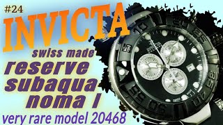 INVICTA Reserve Subaqua Noma I, Swiss Made model 20468. Обзор и установка металлического браслета.
