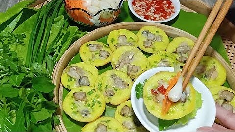 Bánh Quê - Cách Pha Bột Mới Dễ - Nhanh.Bánh Khọt Hến Giòn Mềm Béo Ngon