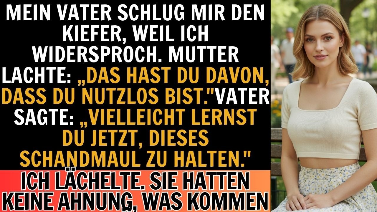 Vater brach mir den Kiefer, weil ich widersprach–Mama lachte: Lernst du, dein freches Maul zu halten