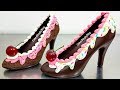 How To Make a CHOCOLATE HIGH HEEL SHOE  / Tempered Chocolate & Royal Icing by Cakes StepbyStep